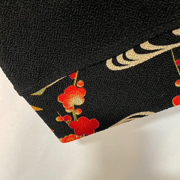 SOFT SURROUNDINGS Kimono Jacket, Black/Red/Green - XL - Picture 5 of 9